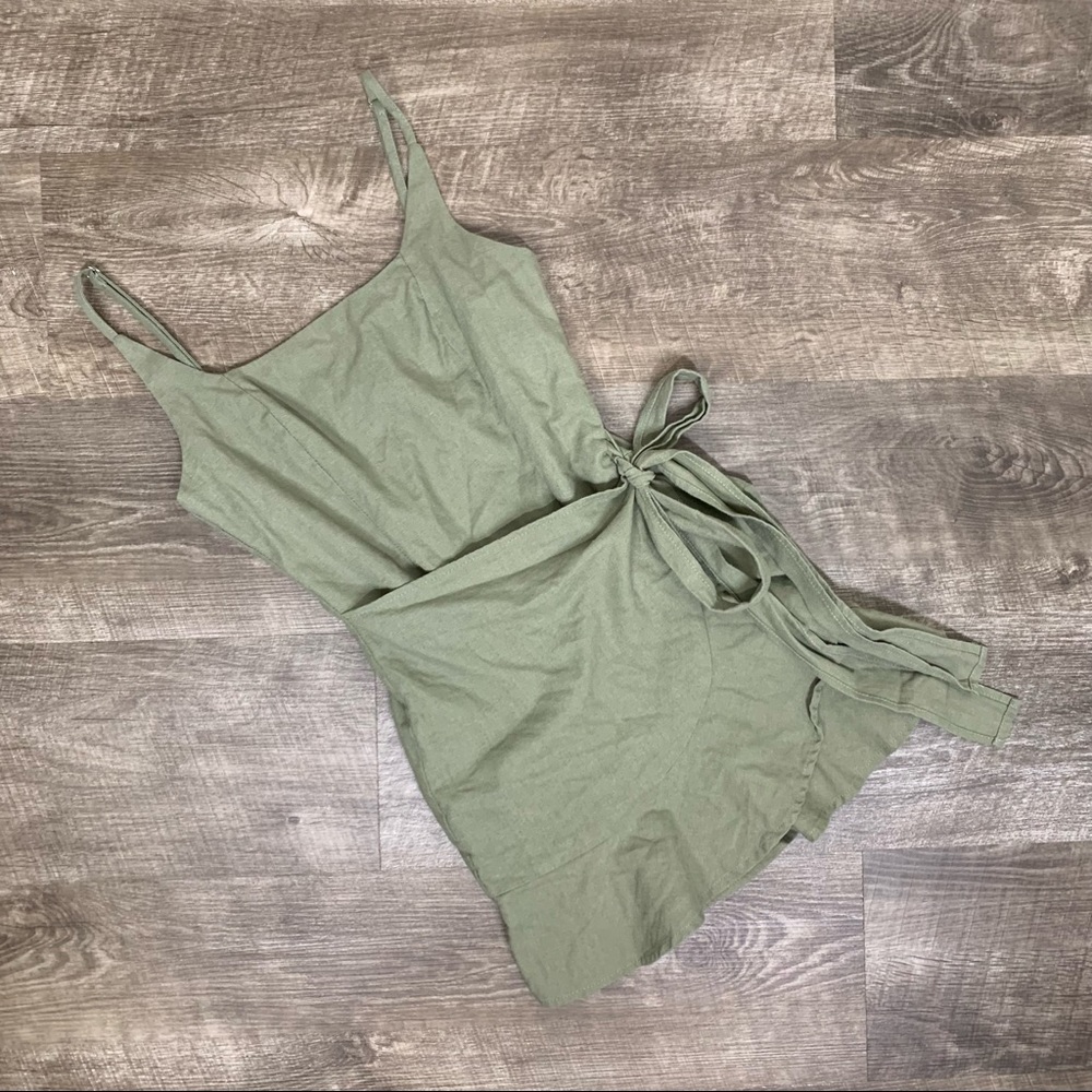 WHITE FOX BOUTIQUE Wrap Skirt Ruffle Mini Dress